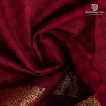 10 Yards Semi Silk Cotton Sarees – Maroon SASPT0037170 - Image 2
