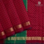 10 Yards Semi Silk Cotton Sarees – Maroon SASPT0037170
