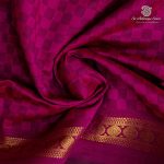 10 Yards Semi Silk Cotton Sarees – Rani Pink SASPT0037172 - Image 2