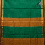 10 Yards Semi Silk Cotton Sarees – Dark Green SASPT0037173 - Image 3