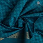 10 Yards Semi Silk Cotton Sarees – Teal Green SASPT0037174 - Image 2