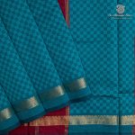 10 Yards Semi Silk Cotton Sarees – Teal Green SASPT0037174