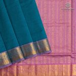 10 Yards Semi Silk Cotton Sarees – Teal Green SASPT0037177