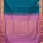 10 Yards Semi Silk Cotton Sarees – Teal Green SASPT0037177 - Image 3