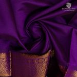 10 Yards Semi Silk Cotton Sarees – Dark Violet SASPT0037180 - Image 2