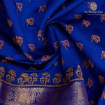 10 Yards Semi Silk Cotton Sarees – Dark Ink Blue SASPT0037182 - Image 2