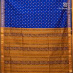 10 Yards Semi Silk Cotton Sarees – Dark Ink Blue SASPT0037182 - Image 3
