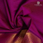 10 Yards Semi Silk Cotton Sarees – Dark Majenta SASPT0037184 - Image 2