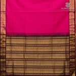 10 Yards Semi Silk Cotton Sarees – Rani Pink SASPT0037185 - Image 3