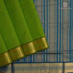 10 Yards Semi Silk Cotton Sarees – Parrot Green SASPT0037186
