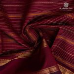 10 Yards Semi Silk Cotton Sarees – Dark Brown SASPT0037188 - Image 2