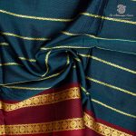 10 Yards Devendra Sarees - Dual Shade Peacock Green SASTDC37195 - Image 2