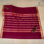 10 Yards Devendra Sarees - Dark Burgundy SASTDC37197