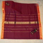 10 Yards Pure Cotton Sarees - Dual Shade Maroon SASTC0037199