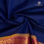 10 Yards Pure Cotton Sarees - Dark Royal Blue SASTC0037205 - Image 2