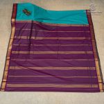 10 Yards Kalyani Cotton Sarees - Aqua Green SASTKC37238 - Image 2