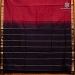 Silk Cotton Sarees Simple – Maroon SAS37242 - Image 4