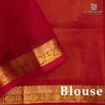 Silk Cotton Sarees Simple – Yellow SAS37243 - Image 3