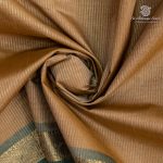 Silk Cotton Sarees Simple – Dark Beige SAS37245 - Image 2