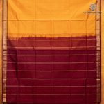 Silk Cotton Sarees Simple – Mango Yellow SAS37246 - Image 4