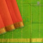 Silk Cotton Sarees Simple – Orange SAS37247