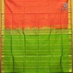 Silk Cotton Sarees Simple – Orange SAS37247 - Image 4