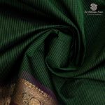 Silk Cotton Sarees Simple – Bottle Green SAS37248 - Image 2
