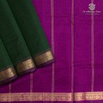 Silk Cotton Sarees Simple – Bottle Green SAS37248