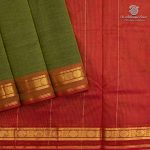 Silk Cotton Sarees Simple – Olive Green SAS37249