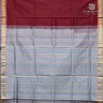 Silk Cotton Sarees Simple – Maroon SAS37251 - Image 4