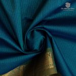 Silk Cotton Sarees Simple – Peacock Green SAS37252 - Image 2