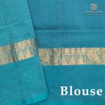 Silk Cotton Sarees Simple – Dark Royal Blue SAS37254 - Image 3