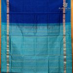 Silk Cotton Sarees Simple – Dark Royal Blue SAS37254 - Image 4