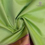 Silk Cotton Sarees Simple – Pista Green SAS37255 - Image 2