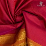 Silk Cotton Sarees Simple – Dual Shade Pink SAS37256 - Image 2