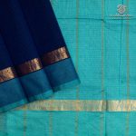 Silk Cotton Sarees Simple – Dark Royal Blue SAS37257