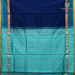 Silk Cotton Sarees Simple – Dark Royal Blue SAS37257 - Image 4