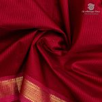Silk Cotton Sarees Simple – Maroon SAS37259 - Image 2