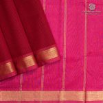 Silk Cotton Sarees Simple – Maroon SAS37259