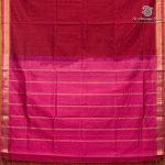 Silk Cotton Sarees Simple – Maroon SAS37259 - Image 4