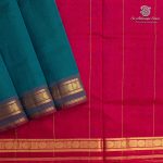 Silk Cotton Sarees Simple – Peacock Green SAS37260