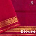Silk Cotton Sarees Simple – Peacock Green SAS37260 - Image 3