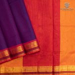 Silk Cotton Sarees Simple – Dual Shade Purple SAS37261