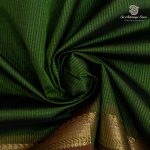 Silk Cotton Sarees Simple – Dark Olive Green SAS37262 - Image 2