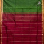 Silk Cotton Sarees Simple – Dark Olive Green SAS37262 - Image 4