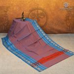 Dance Practice Sarees - Dual Shade Orange with Blue SASDS37287 - Image 3