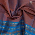 Dance Practice Sarees - Dual Shade Orange with Blue SASDS37287 - Image 2