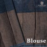 Kora Silk Cotton Sarees - Light Brown SAS0037334 - Image 3
