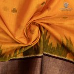 Kora Silk Cotton Sarees - Mango Yellow SAS0037339 - Image 2