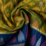 Kora Silk Cotton Sarees - Lime Yellow SAS0037340 - Image 2